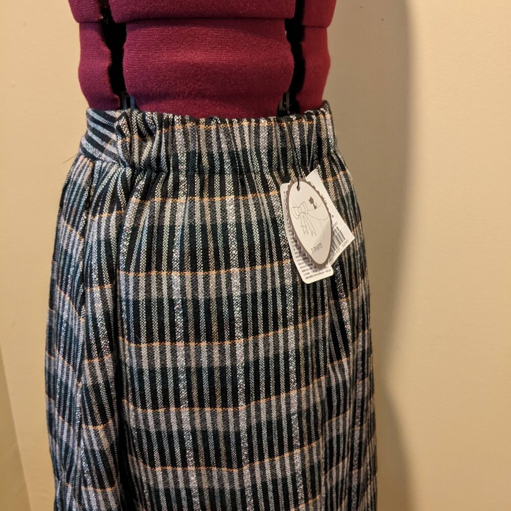 NWT Plaid Wool Pleated Midi Skirt – Size Medium - Picture 11 of 12